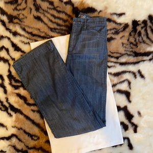 Earnest Sewn High Rise Wide Leg Trouser Jeans